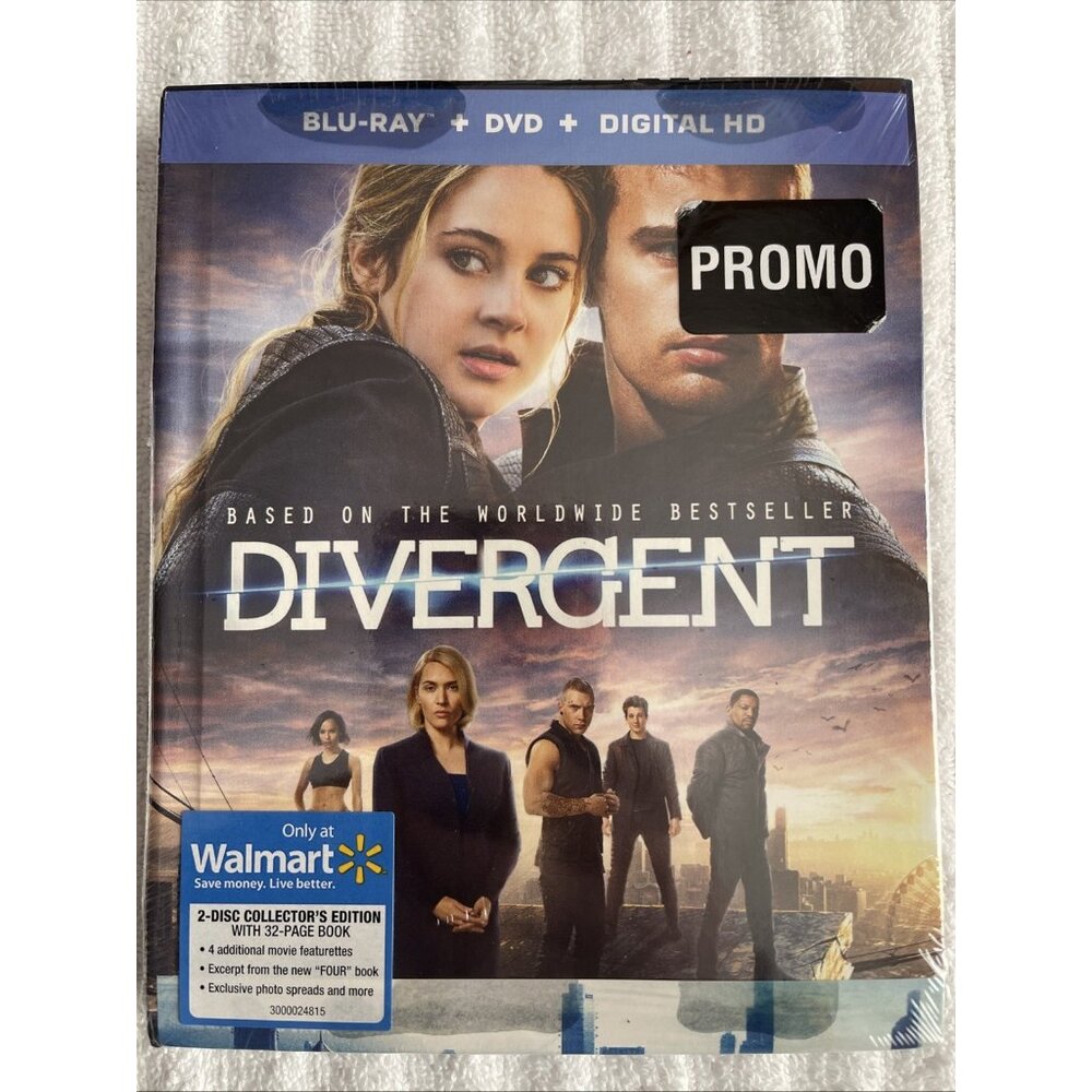 Divergent [Blu-ray/DVD/Digital HD, 2 Disc Collector's Ed] Brand New/Sealed